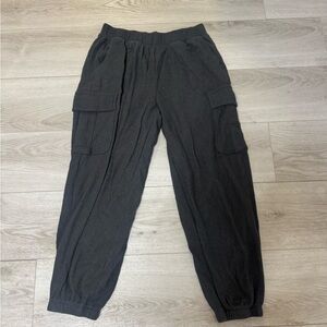 Aerie Charcoal Cargo Sweatpants